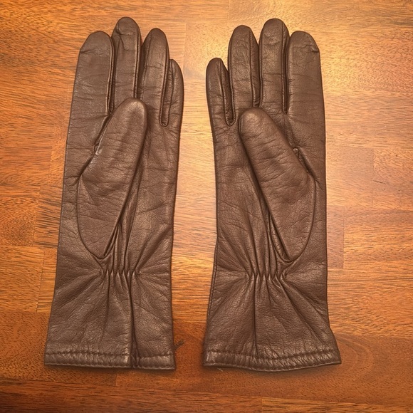 Grandoe brown leather gloves - Picture 2 of 5